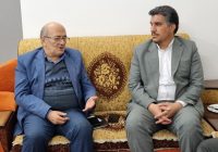 نشست صمیمی فرماندار اشکذر با محمدرضا قانع پیشکسوت و فعال عرصه خبرنگاری